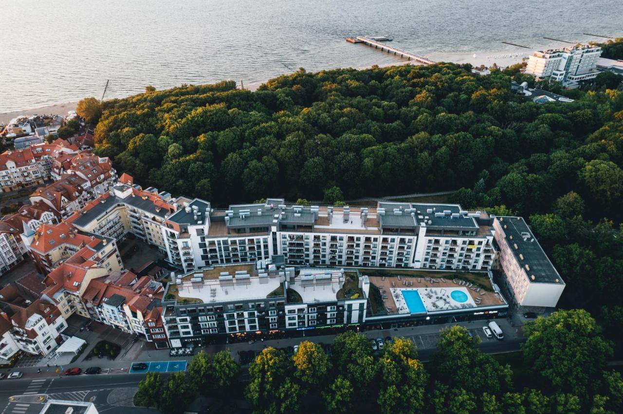 Apartment Nadmorskie Tarasy Pink&blue Z Prywatnym Tarasem Basen Kryty&zewnetrzny Infinity Silownia Sala Zabaw *