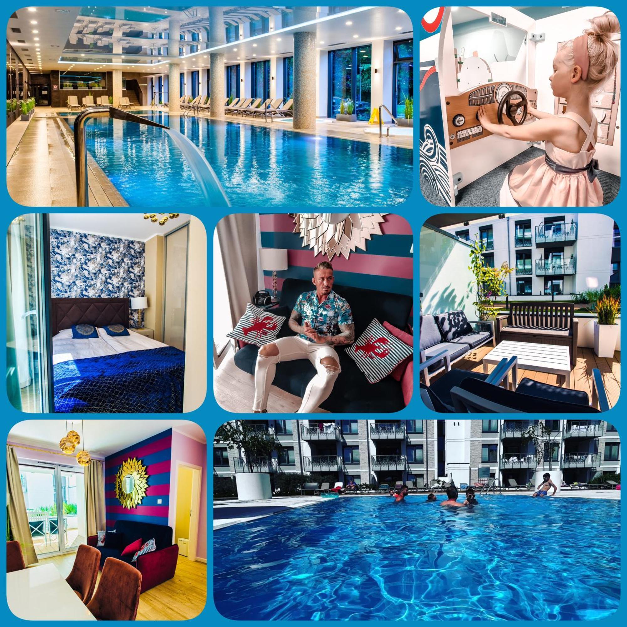 Nadmorskie Tarasy Pink&blue Z Prywatnym Tarasem Basen Kryty&zewnetrzny Infinity Silownia Sala Zabaw